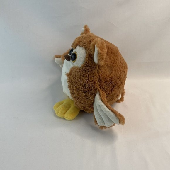 Animal Adventure Owl 9” Plush Stuffed Animal Toy Brown White Round 2013 - Picture 2 of 8